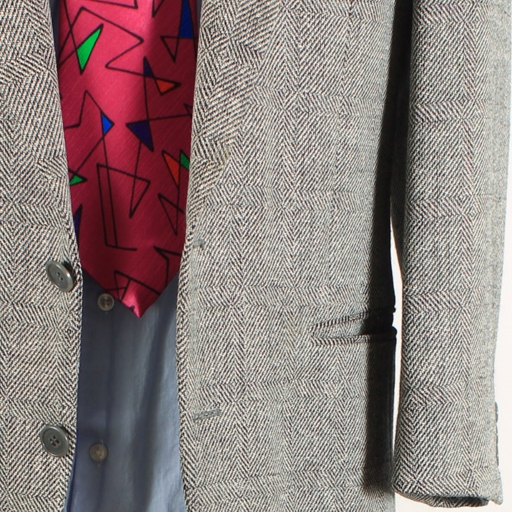 Yves Saint Laurent 38S Gray Sport Coat 98-X_5